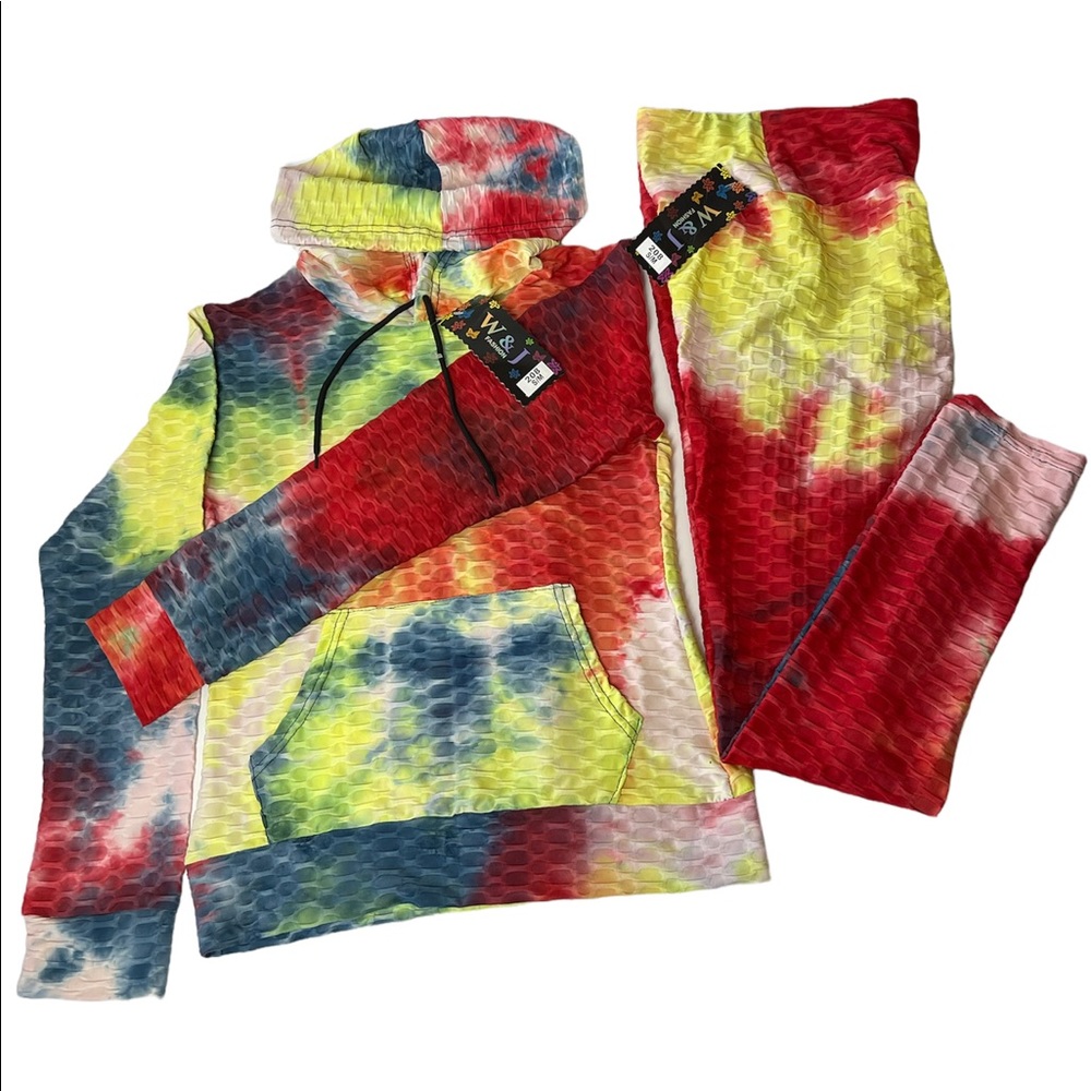 Multi colored sports suite